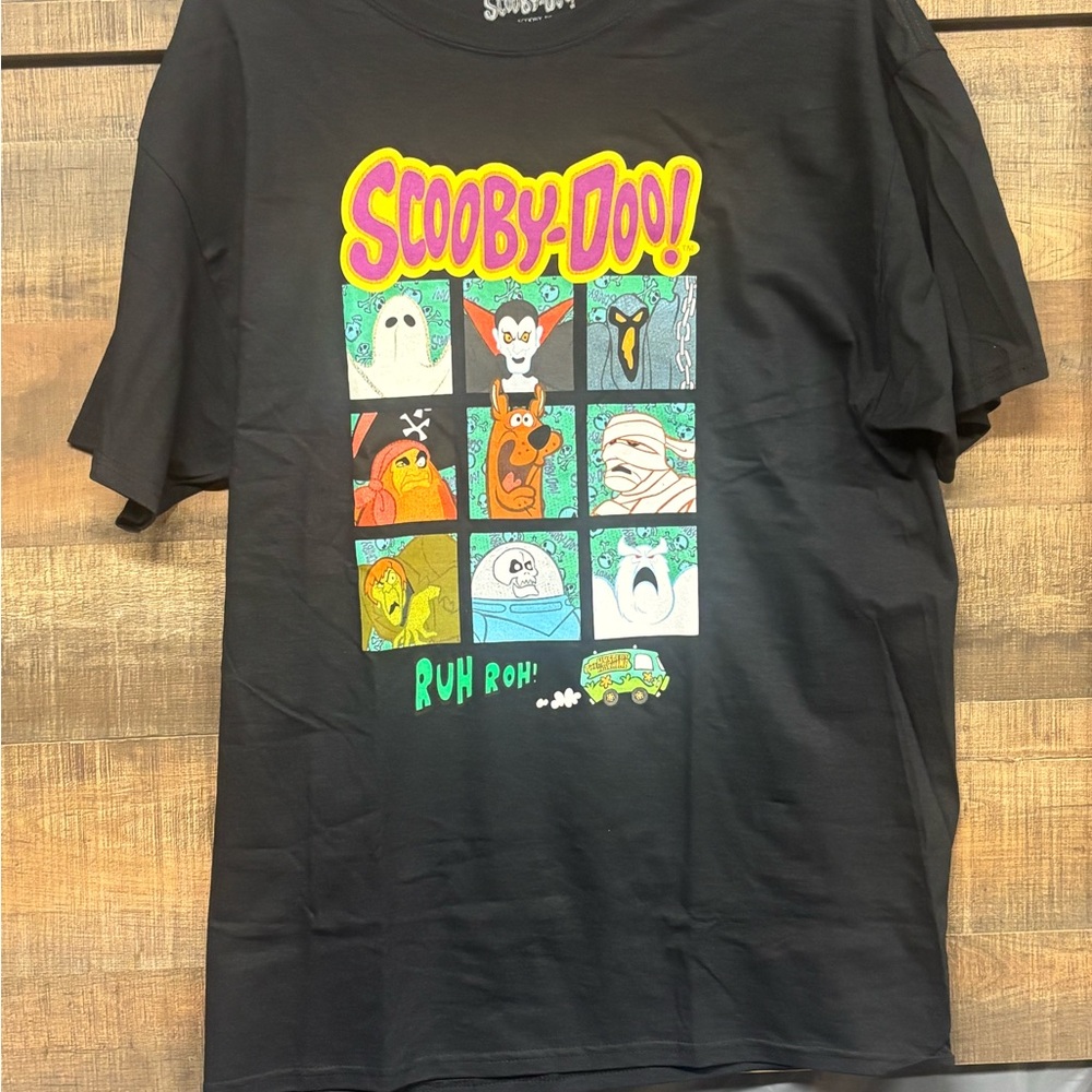 Scooby-Doo Black Graphic Tee Men’s Large - Women’s XL NWOT